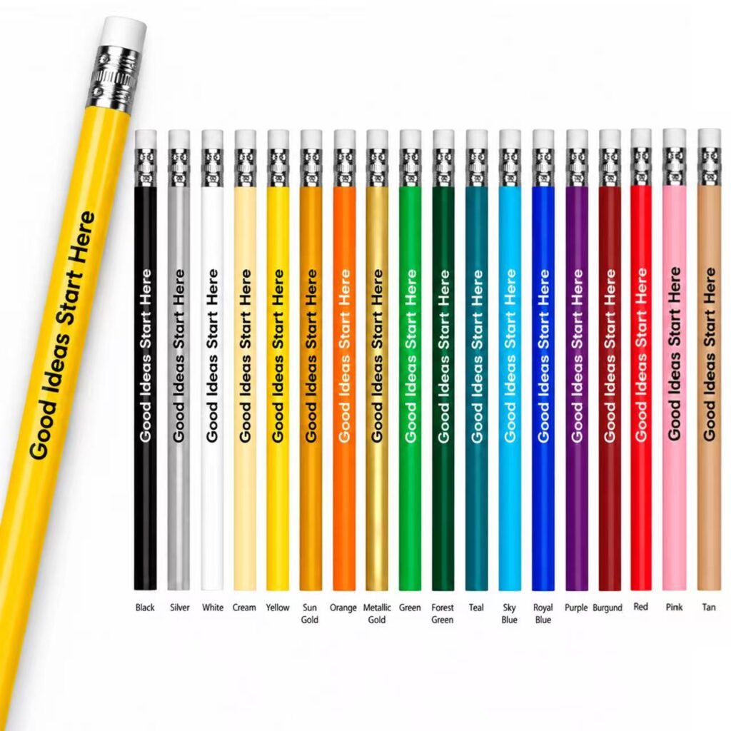 Round Wooden Pencil With Eraser